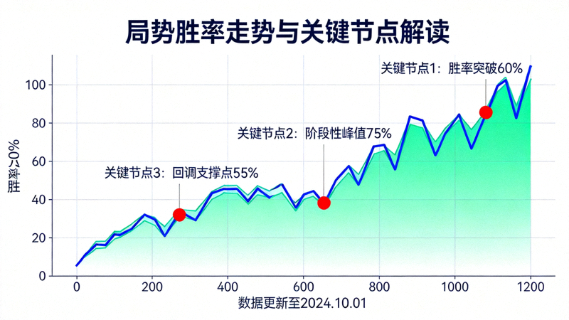 局势胜率走势曲线与关键节点数据解读示意图