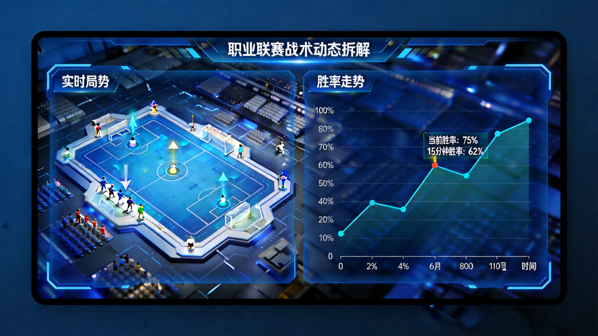 职业联赛战术动态拆解沙盘大屏实时局势胜率走势图
